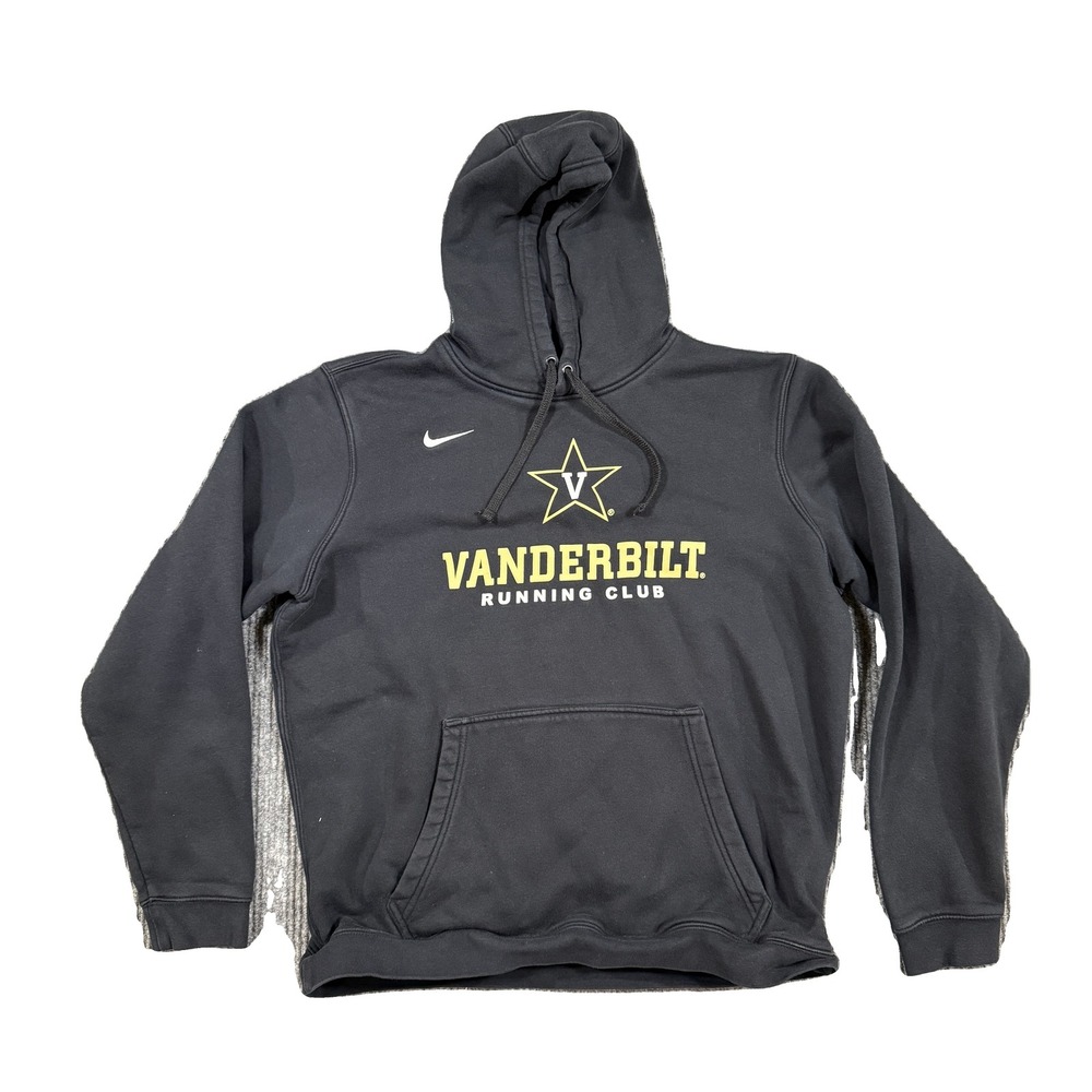 Nike Vanderbilt Running Club Hoodie Black Mens Large Vandy Commodores Sweatshirt
